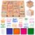 HOWAF 12pcs Teacher Stamps for Classroom, Teachers Rubber Stamp for Grading Homework Test Motivation Students Behavior Reward Supplies, Inspirational Wood Stamps for Teachers