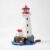 HoyoBrix Coastal Lighthouse Building Blocks with Rotatable LED Light, Seaside Hut, Mini Boat & Ocean Rock Base, DIY Display Model STEM Gift for Adult Hobbyists