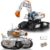 HPROMOT 2 in 1 STEM Building Kit, 1129PCS App & Remote Control Excavator Tank Coding Robot, Technic Programmable Construction Blocks, Educational Engineering Science Gift for Boys Girls Ages 8-16