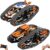 HPROMOT 2 in 1 STEM Crawler Robot Building Kit, App & 2.4G Remote Control Transformable Tracked Vehicle Coding Technic Blocks, Educational Engineering Science Gift for Boys Girls Ages 8-14