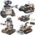 HPROMOT 5-in-1 STEM Coding Robot Building Kit, 688 Pcs APP & Remote Control Programmable Tracked Blocks, Screen Free Engineering Toy, Holiday Birthday Gift for Kids Boys Girls Ages 8–16