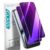 HPTech (2 Pack) Privacy Screen Protector for Google Pixel 10 Pro XL/Pixel 9 Pro XL Anti Spy Private Tempered Glass, Briliant Gradient Purple, Anti Blue Light HD Full Coverage