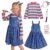 Hqroidd Girls Creepy Doll Dress Costume 100cm Blue