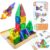 Hqyib Mini Magnetic Tiles Travel Magnetic Tiles, 26 PCS Magnetic Building Blocks Set with Strongest Magnets, Travel Toys Christmas Toy Gift Ages 3-5 5-7 4-8 Boys and Girls