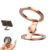 HRhousaen Double Sided Magnetic Phone Ring Holder, 360° Rotatable Mag Safe Phone Grip Stand, Spinner Phone Magnet Kickstand, Hands-Free Holder for iPhone 12-17/MagSafe Cases/Car Mounts, Rosegold