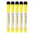 HRSDZKJ 5Pcs Magnetic Whiteboard Pen Writing Drawing Erasable Board Marker Office Supplies Erasable Whiteboard Pen Dry Erase and Highlighters(Yellow)