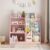 HRVEOCEI Multifunctional 4 Tier Wooden Bookshelf for Nursery