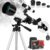HSL Telescope for Adults,70mm Aperture 400mm Focal Length Refractor Telescope for Astronomy Beginners(20x-100x) – Travel Telescopes with Carry Bag and Adapter(White)