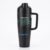 HS NESTFUL 40oz Insulated Water Bottle with Handle & Built-in Straw, Leak Proof Stainless Steel Tumbler, Cup Holder Friendly Travel Mug for Gym, Work & School, (Black)