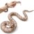 Hsxfl Fake Snakes Toy Soft Rubber Snake Realistic Keep Birds and Squirrels Away, Fake Rattlesnake Toys for Garden Gift April Fools’ Day Party Favors or Halloween Decoration Props