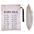 HUAAPLEVLA Book Sleeve with Zipper for Bookish Gifts, White Black
