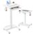 HUANUO 24″ Small Mobile Standing Desk with Drawer and Charging Station