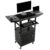 Hubxinly Mobile AV Cart with Locking Cabinet & Adjustable Height