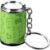 HUCHENYU Mini Coin Storage Keychain, 2-in-1 Portable Coin Holder Loose Change Container with Secure Snap Closure, Travel & Daily Carry(Green)
