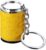 HUCHENYU Mini Coin Storage Keychain, 2-in-1 Portable Coin Holder Loose Change Container with Secure Snap Closure, Travel & Daily Carry(Yellow)
