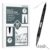 HUIHUIBI 10 Pack Gray Dual Tip Drawing Pens, 0.4mm Fineliner & 1-6mm Brush Tip Markers, Professional Drawing Markers for Sketching, Drawing, Calligraphy, Journaling and Illustration