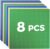 HUIZDQ 8 Pack Classic Baseplates Building Base Plates for Building Bricks 100% Compatible with Major Brands-Baseplates 10″ x 10″, Multicolor