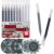 HUJUGAKO Glitter Gel Pens,10 Colors Grey Sparkle Gel Pens Set,500% More Gel Ink Pens for Coloring Books,Journaling, Drawing,Scrapbooking & DIY Crafts, Smooth Writing