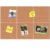 HULAVO Square Felt Cork Bulletin Board Tiles, Self Adhesive DIY Felt Pin Board for Wall 30″ x 20″ with 35 Pushpins for Office School Home Wall Decor Stickers Memos Photos Display (Deep Camel)