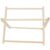 Hulex Supplies Macrame Magazine Rack, Bohemian Woven Storage Basket, Unique Book Holder for Living Room Decor, DIY Knitting with Polished Wood, Approx 13.8 in