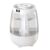 Humidifier, 1.5L Ultrasonic Cool Mist Humidifier with Dual Nozzle, Quiet Desktop Humidifier for Bedroom and Aromatherapy, White, Compact Size for Nightstand and Desk