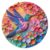 Hummingbird Puzzles for Adults 1000 Pieces, Colorful Bird Flower Paper Cut Jigsaw Puzzles, Round Nature Garden Animal Floral Puzzle as Home Decor