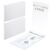 Humyoun 2 Pcs 11 x 17 Inch 3 Ring Binders 1.5 Inch Rings Heavy Duty View D Ring Binders Economy Holds 11″ x 17″ Paper for Artwork Blueprints, Office, Home, Work Places (White)