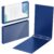 Humyoun 2 Pcs 11 x 17 Inches View Binders 2 Inch 3 Rings Heavy Duty View D Ring Binders Economy Holds 11″ x 17″ Paper for Artwork Blueprints, Office, Home, Work Places (Blue)
