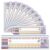 Humyoun 36 Pcs Classroom Nameplates Student Desk Name Tags Multipurpose Manuscript Name Plates Alphabet Fractions Multiplication Left/Right Desk Plate Topper