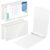Humyoun 4 Pcs 11 x 17 Inch View Binders with Cover Pocket 1.5 Inch 3 Rings Heavy Duty View D Ring Binders Economy Holds 11″ x 17″ Paper for Artwork Blueprints, Office, Home, Work Places (White)