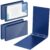 Humyoun 4 Pcs 11 x 17 Inch View Binders with Cover Pocket 3 Inch 3 Rings Heavy Duty View D Ring Binders Economy Holds 11″ x 17″ Paper for Artwork Blueprints, Office, Home, Work Places (Blue)