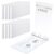 Humyoun 8 Pcs 3 Ring Binders Rings Heavy Duty View D Ring Binders Economy Holds 11″ x 17″ Paper for Artwork Blueprints, Office, Home, Work Places(White,2 Inch)