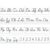 Humyoun 9 Pcs Cursive Alphabet Line for Classroom Wall, Simple