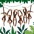Hungdao 6 Pack Hanging Stuffed Monkey Jungle Party,15 Inch,Dark Brown