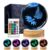 Huntalg 3D Butterfly Crystal Ball Night Light with 16 Colors and 4 Modes, Upgraded K9 Crystal, 3.15 Inch Butterfly and Flower Figurines, Remote Control, Gift Box