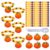 Huquary 24 Sets Bracelet Crafts Fall Beads Making Kit for Bracelets DIY Autumn Beaded Wristband Craft Kit Wooden Cutouts Charms for Fall Crafts Jewelry Making Party Favors Gifts