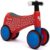 Hurtle Toddler Balance Bike, Baby Ride-On Toy for Ages 1–3, Pedal-Free Baby Balance Trainer with Light-Up Handlebars, Stable Riding Toys for Toddlers 1–3, Develops Steering & Control, Red