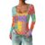 Huryilo Patchwork Stars Hearts Bodysuits for Women Tummy Control 2XL