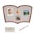 HUSHWEAVE Scalloped Felt Bulletin Board, 1-Pack, 19.69″ x 31.5″ with 10 Adhesive Pads and 20 Push Pins for Displaying Photos and Documents Suitable for Schools Home and Office (Camel)