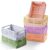 HUUSMOT 6-Pack Collapsible Small Plastic Storage Baskets, 5.9″x3.8″x2.2″