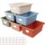Huwena 6 Pcs Plastic Cubby Bins for Classroom, 11.6×7.7×5 in, with Labels