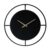 HXFOOAA Wall Clock Home Restaurant Hanging Art Silent Watch