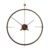 HXFOOAA Wall Clock Living Room Restaurant TV Background Outer Frame