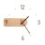 HXFOOAA Wall Clock Solid Wood Acrylic Glass Home Living Room Decorative