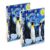 HXshaoye notebooks wide Starry Night Penguins 2 pack