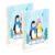 HXshaoye notebook wide Winter Animal Penguin 2 pack