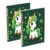 HXshaoye subject notebooks Cute unicorns Shamrock St Patricks Girls 2 pack