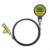 Hydraulic Pressure Gauge Kit 600 Bar Accuracy 1% Waterproof IP65 Long Battery for Excavator Coupling Fittings Hose 2m 4m(2m Cable)