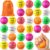 HyDren 48 Pcs Motivational Stress Balls, 2 Inch Colorful Foam Stress Relief Balls with Inspirational Quotes, Door Prizes for Adults, Hand Exercise, Employees & Team Office Gifts(Bright Colors)