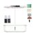 Hydroponics Growing System Kit with LED Grow Light, 9 Pods Indoor Garden Kit, Smart Hydroponic System with AB Fertilizer, Adjustable 14.6 x 4.9 x 27.6 in, 37 x 12.5 x 70 cm
